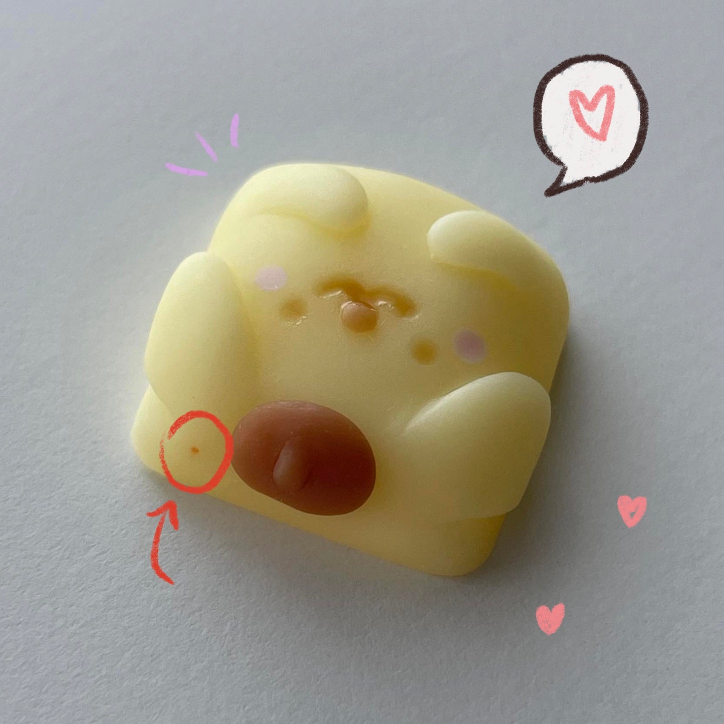 B Stock Pompompurin Keycap