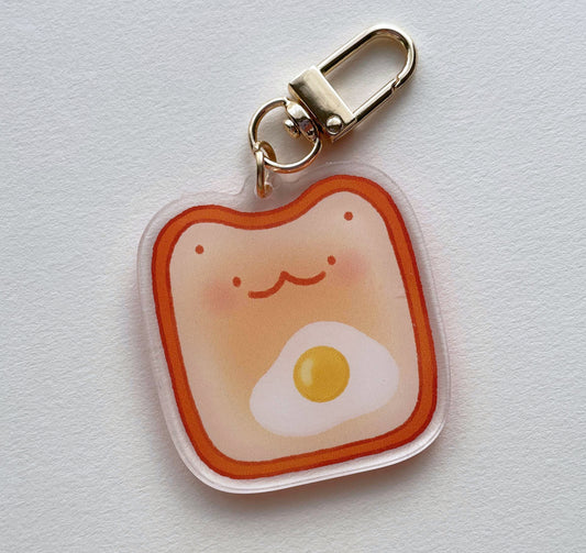 Egg Toast Crumb Keychain